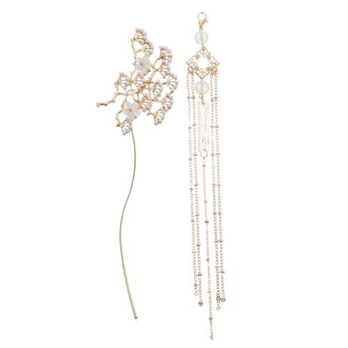 EPIGEIST Vintage Retro Haarnadel mit Quaste Goldener Haarschmuck Chinesischer Stil für Braut Damen Hochzeitsfeier Zöpfe Eleganter Haarschmuck Zubehör von EPIGEIST