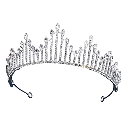 EPIGEIST Wasserdichte Kristallkrone Tiara Bridal mit Funkelnden Strasssteinen Leichtes Stirnband für Braut Hochzeit Party und Festliche Anlässe Komfortabel und Langlebig von EPIGEIST