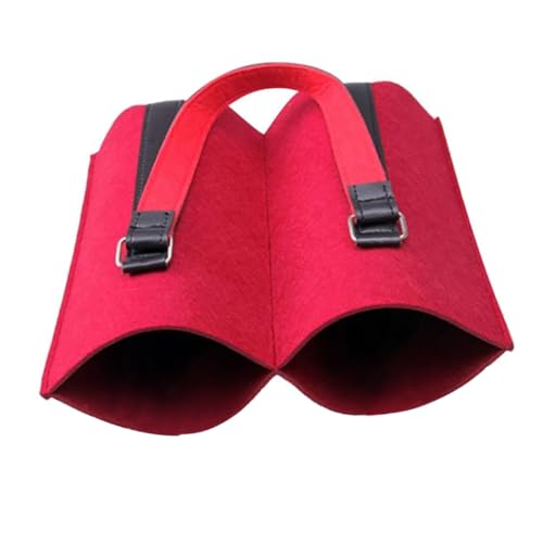 EPIGEIST Wiederverwendbare Filz Weintragetasche mit Henkel Langlebige Rotwein Geschenktasche für Flaschen Umweltfreundliche Flaschenverpackung für Partys und Geschenkverpackung von EPIGEIST