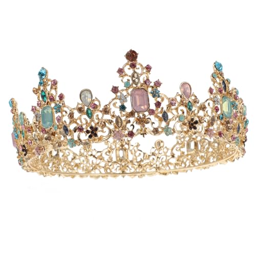 EPIGEIST Wunderschöne Brautkrone mit Kristallverzierung Barock Tiara als Dekorativer Haarschmuck für Hochzeit Party und Besondere Anlässe Geeignet für Frauen und Mädchen von EPIGEIST