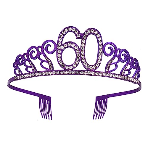 EPIGEIST Zierliche Zahl Krone Geburtstags Haarschmuck Für Frauen Und Mädchen Stilvolle Kopfdekoration Für Kuchen Funkelndes Design Perfektes von EPIGEIST