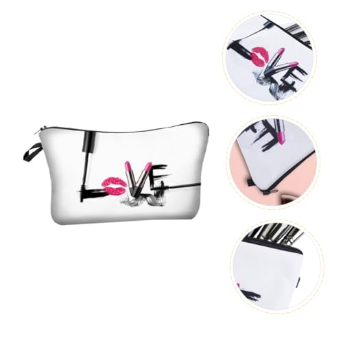 EPIGEIST wasserdichte Kosmetiktasche Damen mit Reißverschluss Großer Make up Organizer für Reisen und Alltag Leichte Kulturtasche mit Griff Bedruckte Makeup Pouch für Frauen und Mädchen von EPIGEIST