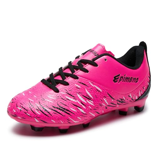 EPIMENO Fußballschuhe für Jungen Mädchen Kinder Fussballschuhe Outdoor Firm Ground Soccer Cleats(Grundschulkind/Jugendliche) von EPIMENO