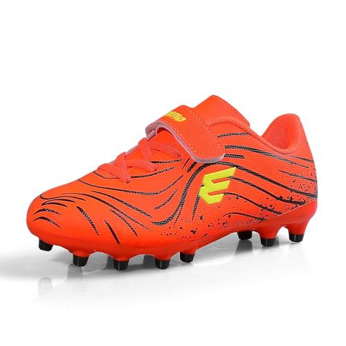 EPIMENO Fußballschuhe für Jungen und Mädchen Unisex Outdoor-Soccer-Cleats strapazierfähige Feste Boden-Stiefel von EPIMENO