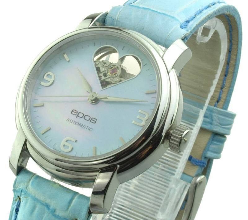 EPOS Automatikuhr 4314.133.20.56.16 Open Heart Damen Uhr Swiss Made, open heart von EPOS