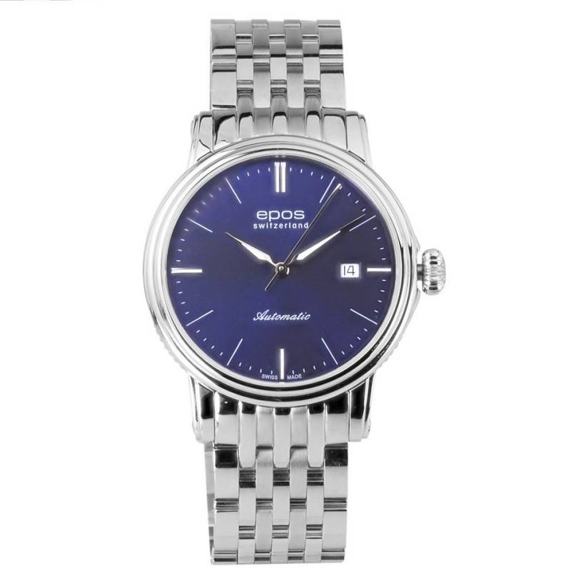 EPOS Automatikuhr schweizer Herren Uhr Automatik 3390.152.20.16.30 Emotion, Glasboden von EPOS