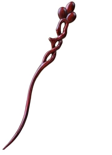 Haarstab, chinesische Haarnadel, Haarstäbchen, Haarstäbchen, Haarstäbchen aus Holz for Dutts, Haarstäbchen. Einfache, elegante Haarnadeln, chinesische klassische Holzstäbchen(Style 4) von EQEQE