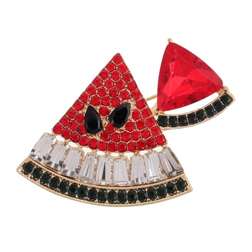 Silberbrosche, Anstecknadel mit Kristallen, modische Kristall-Wassermelonen-Brosche, leichtes Schmuckaccessoire for Anzug, Strickjacke, Anstecknadel for Herren und Damen Silberbrosche, Anstecknadel mit Kristallen, modische Kristall-Wassermelonen-Brosche, leichtes Schmuckaccessoire for Anzug, Strickjacke, Anstecknadel for Herren und Damen von EQEQE