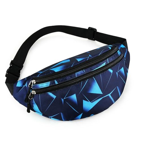 EQFOPJQM Bauchtasche Damen Frauen Tailentasche 3-Pack Mehrschichtiger Umhängetaschen Mobiltelefonbeutel Cross-Chest-Tasche-Sky Blue C von EQFOPJQM