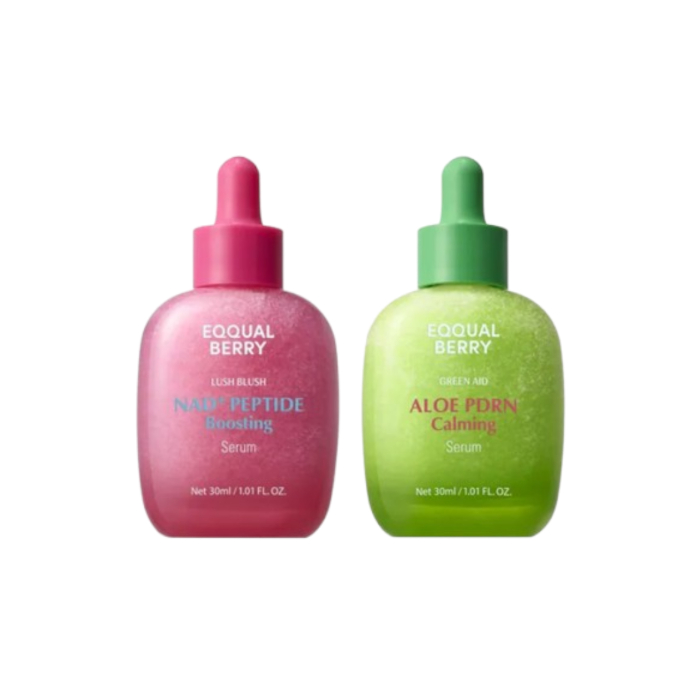 EQQUALBERRY - NAD+ Peptide Boosting Serum - 30ml (1ea) + Aloe PDRN Calming Serum - 30ml (1ea) Set von EQQUALBERRY