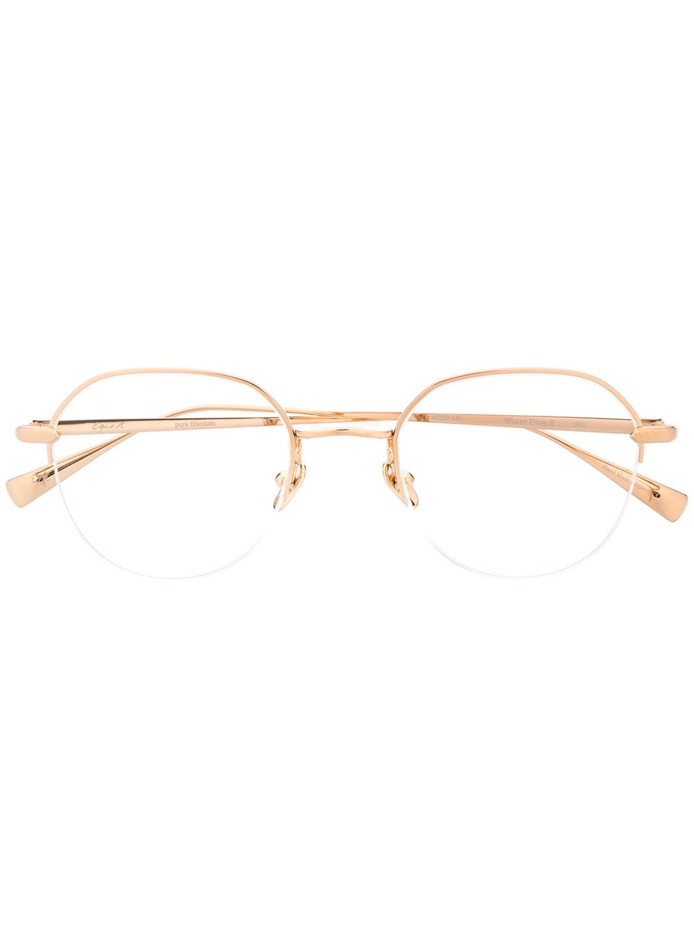 EQUE.M Runde 'Water Drop' Brille - Gold von EQUE.M