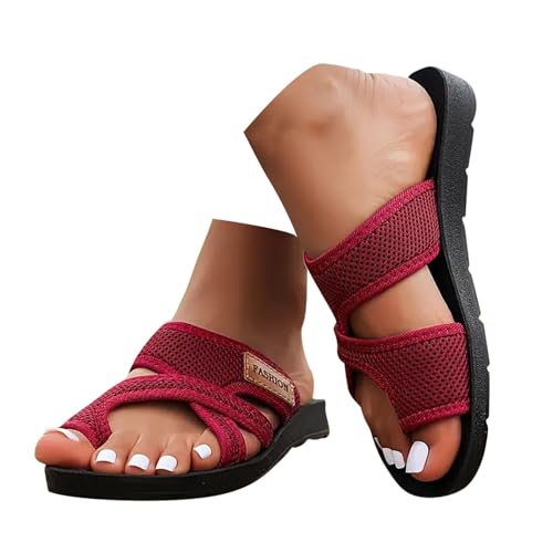 EQWIGKEIT Sandalen Damen Sommer Mesh Strandsandalen Bequeme Orthopädische Big Toe Hallux Valgus Schuhe Strand Flip Flops Frauen Zehentrenner Sandaletten Pantoletten EQWIGKEIT Sandalen Damen Sommer Mesh Strandsandalen Bequeme Orthopädische Big Toe Hallux Valgus Schuhe Strand Flip Flops Frauen Zehentrenner Sandaletten Pantoletten von EQWIGKEIT