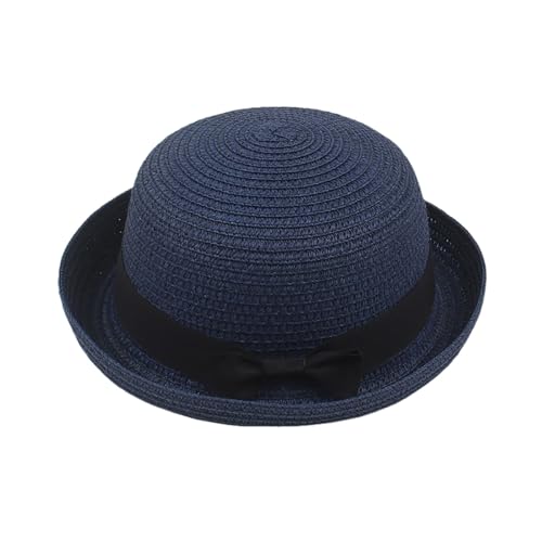 EQWIGKEIT Strohhut Damen Lässig Boho Sonnenhut Sommer Wanderhut Leicht Sonnenhüte Sonnenschutz Panamahut Faltbar Strandhut Retro Mit Breite Krempe Sommerhut Gartenhut von EQWIGKEIT