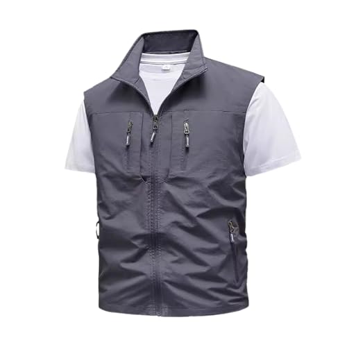 EQWIGKEIT Weste Herren Sommer Freizeitweste Mit Multi Taschen Arbeitsweste Outdoor Sommerweste Leicht Anglerweste Sport Sportweste Atmungsaktiv Wanderweste Ärmellose Multifunktionsweste EQWIGKEIT Weste Herren Sommer Freizeitweste Mit Multi Taschen Arbeitsweste Outdoor Sommerweste Leicht Anglerweste Sport Sportweste Atmungsaktiv Wanderweste Ärmellose Multifunktionsweste von EQWIGKEIT