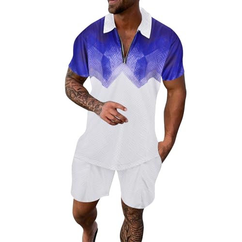Herren Trainingsanzug Set Lässig Sommer Anzug Herren Casual T Shirts Und Kurze Hose Freizeitanzug Baggy Jogginganzug Herren Set 2 Teiliges Bedruckter Outfit Set Casual Sportanzug Herren Trainingsanzug Set Lässig Sommer Anzug Herren Casual T Shirts Und Kurze Hose Freizeitanzug Baggy Jogginganzug Herren Set 2 Teiliges Bedruckter Outfit Set Casual Sportanzug von EQWIGKEIT