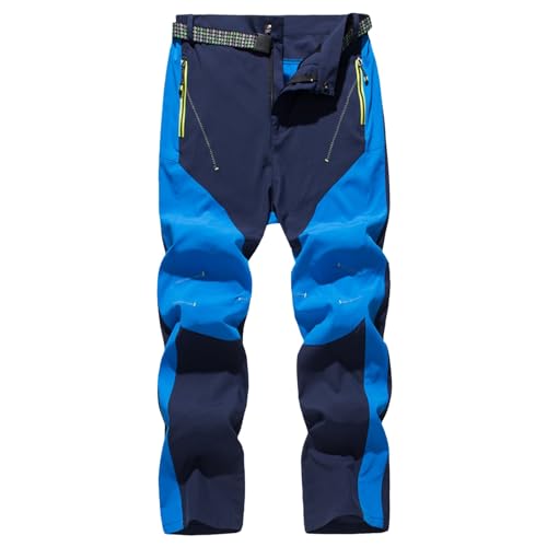 Regenhose Herren, Herren Skihose Softshell Warm Outdoorhose Gefüttert Sports Softshellhose Winterhose Winddicht Schneehose Fahrradhose Winter Snowboardhose Lang Wanderhose Trekkinghose von EQWIGKEIT