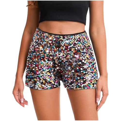 pailletten shorts damen weiß, Damen Pailletten Shorts Casual Hohe Taille Shorts Kurze Hose Metallic Glitzer-Party Karneval Kostüm Sexy Shorts Elastische Schimmern Hosen Schwarz Funkeln Clubwear pailletten shorts damen weiß, Damen Pailletten Shorts Casual Hohe Taille Shorts Kurze Hose Metallic Glitzer-Party Karneval Kostüm Sexy Shorts Elastische Schimmern Hosen Schwarz Funkeln Clubwear von EQWIGKEIT
