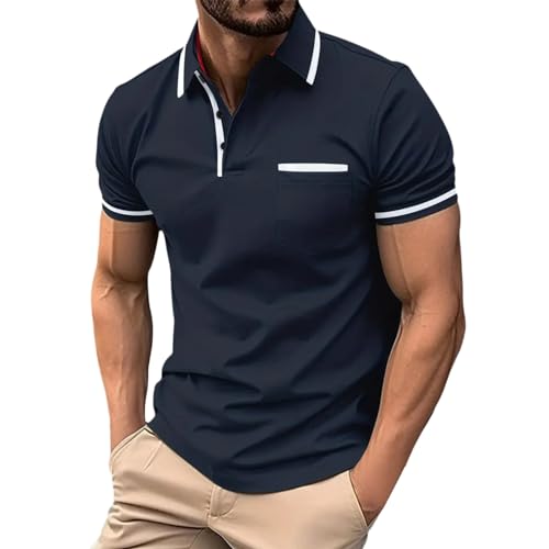 t Shirts Herren, Poloshirt Herren Kurzarm Sommer Polo Shirt Classic Freizeitshirt Atmungsaktiv Stehkragen T-Shirts Slim Fit Sommershirt Knopfleiste Polohemd Casual Oberteile t Shirts Herren, Poloshirt Herren Kurzarm Sommer Polo Shirt Classic Freizeitshirt Atmungsaktiv Stehkragen T-Shirts Slim Fit Sommershirt Knopfleiste Polohemd Casual Oberteile von EQWIGKEIT