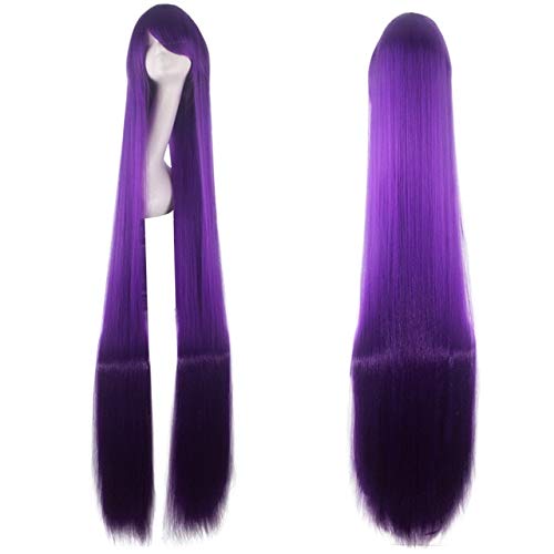 150CM 60''Long Straight Cosplay Perücke 20 Farben Blond Blau Rosa Silber Perücke Synthetisches Haar Frauen Cosplay Party Common 150 cm Perücken Common Long Straight 26 von EQWR