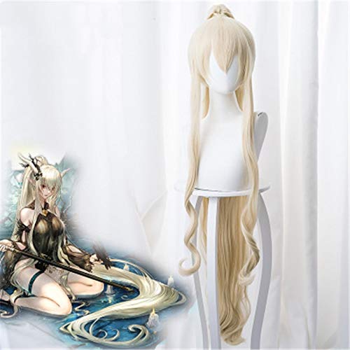 Anime Arknights Cosplay Perücke 120cm lange Locken Hitzebeständige Kunsthaar Peruca Party Kostüm Perücken + Perücke Cap von EQWR