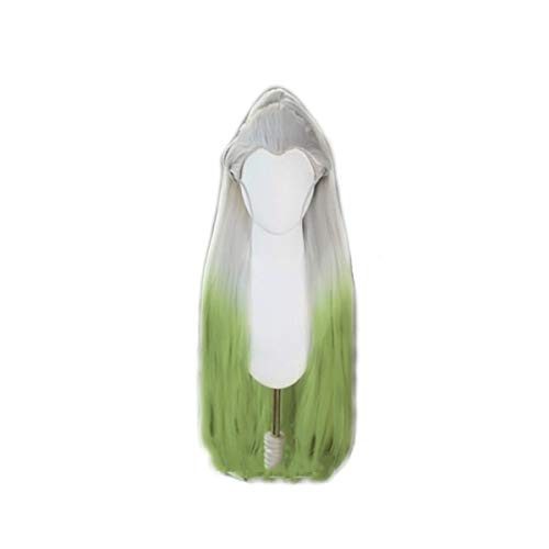 Anime Dämonentöter: Kimetsu No Yaiba Daki Cosplay Perücke Grün Silber Gradient Hochtemperatur Faser Haar Perücken Pelucas Daki von EQWR