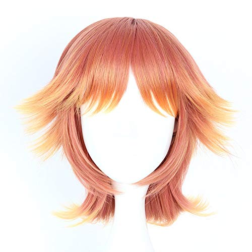 Anime Die königliche Tutorin Heine Wittgenstein Cosplay Perücken Orange Kurzes hitzebeständiges Haar Rollenspiel Perücke von EQWR