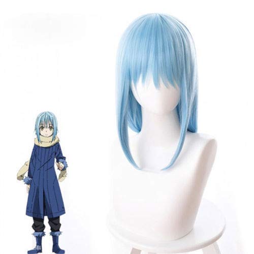 Anime Dieses Mal wurde ich als Schleim Rimuru Kostüm Cosplay Perücke Haar + Free Perücke Cap wiedergeboren von EQWR