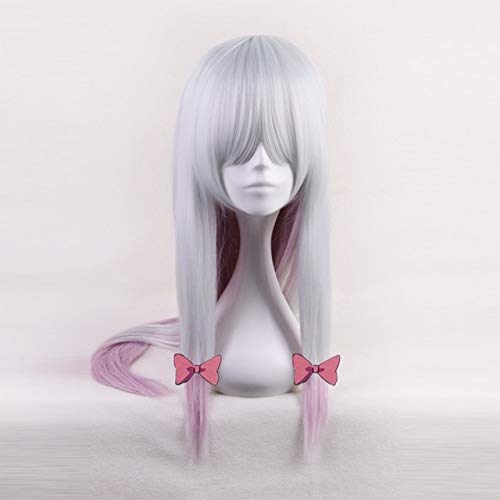 Anime Eromanga Sensei Izumi Sagiri Cosplay Perücke Farbverlauf Perücken mit Fliege Rollenspiel Haar + Kostenlose Perücke Cap Perücke nur von EQWR