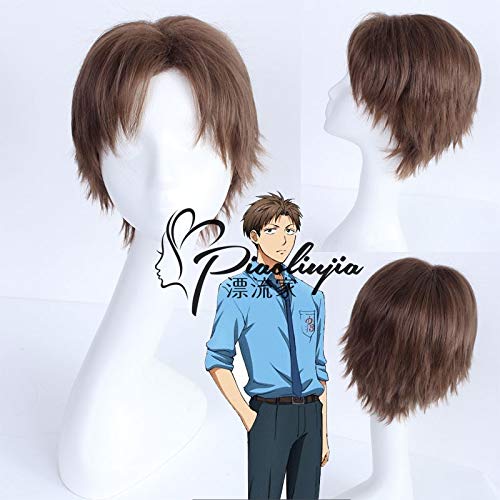 Anime Gekkan Shoujo Nozaki-Kun Perücken Hori Masayuki Cosplay Perücke Kurzes synthetisches Haar Party Kleidung Perücke + Free Perücke Cap von EQWR