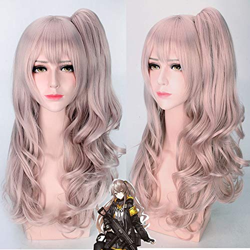 Anime Girls Frontline Ump45 UMP9 Perücke Cosplay Kostüm Frauen Lange Hitzebeständige Kunsthaar Halloween Rollenspiel Perücken von EQWR
