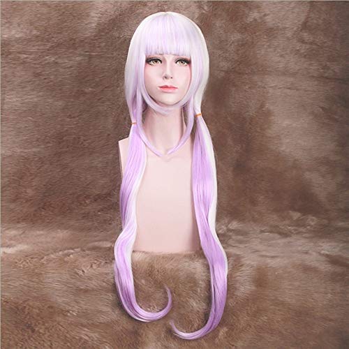 Anime Kanna Kannakamui Cosplay Perücke Hellviolett Synthetisches Langes Haar Mit Drachenhorn Prop Full Set Party Kostüm Perücken Für Frauen dm-846 Perücke von EQWR