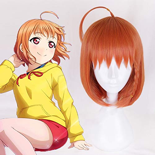 Anime Liebe Live Sunshine Cosplay Perücken Takami Chika Cosplay Haar Perücke Hitzebeständige synthetische Perücke Halloween Party Frauen Perücken von EQWR
