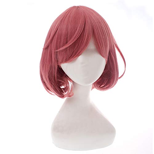 Anime Noragami Ebisu Kofuku Rosa kurze Perücke Cosplay Kostüm Hitzebeständige synthetische Haare Frauen Cosplay Perücken von EQWR