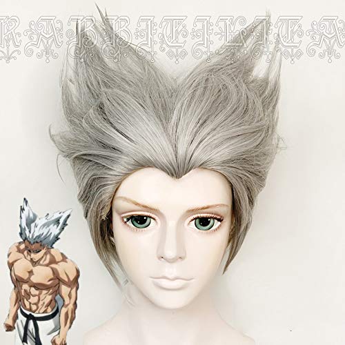 Anime ONE PUNCH-MAN GAROU Perücken Cosplay Kostüm Hitzebeständige synthetische Haarperücke + Haarnetz kuqx1338 von EQWR