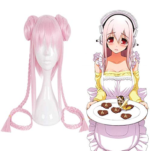 Anime SUPERSONICO Cosplay Perücken SUPERSONICO Cosplay Hitzebeständige synthetische rosa Perücken Halloween Karneval Party Frauen Perücken Anime SUPERSONICO Cosplay Perücken SUPERSONICO Cosplay Hitzebeständige synthetische rosa Perücken Halloween Karneval Party Frauen Perücken von EQWR