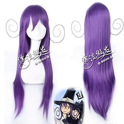 Anime Soul Eater Medusa Blair Cosplay Perücke Haare Frauen Weihnachten Halloween Party Blair lange lila Cosplay Kostüm Perücken + Perücke Kappe One Size PL-346 von EQWR