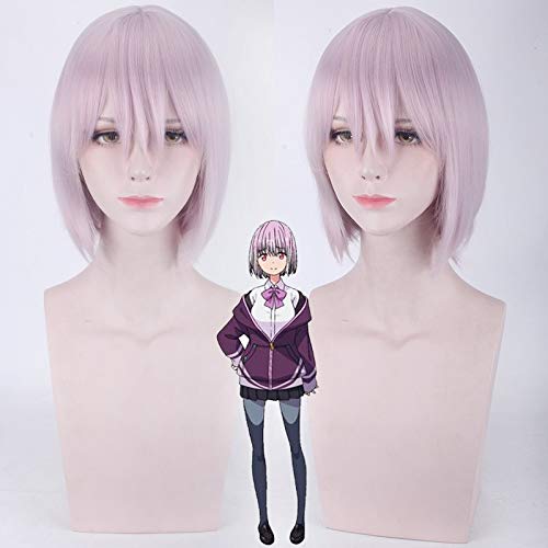 Anime Ssss.gridman Shinjo Akane Cosplay Perücke Kurze gerade gerade hitzebeständige Faser synthetisches Haar Party Kostüm Perücken von EQWR