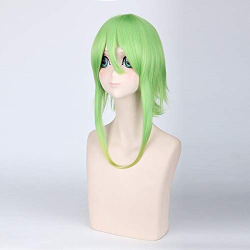 Anime VOCALOID GUMI Cosplay Perücke gemischt grün synthetisches Haar GUMI Straight Fluffy Cosplay Kostüm Perücken + Perücke Kappe One Size PL-018 Anime VOCALOID GUMI Cosplay Perücke gemischt grün synthetisches Haar GUMI Straight Fluffy Cosplay Kostüm Perücken + Perücke Kappe One Size PL-018 von EQWR