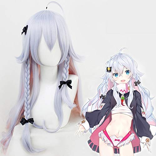 Anime Virtual Youtuber Kagura Nana Cosplay Perücke Blau Rosa Gemischt Lockig Lang Synthetisches Haar Cosplay Perücken + Perücke Kappe Anime Virtual Youtuber Kagura Nana Cosplay Perücke Blau Rosa Gemischt Lockig Lang Synthetisches Haar Cosplay Perücken + Perücke Kappe von EQWR