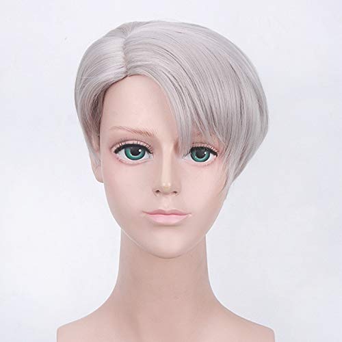 Anime Yuri !!! auf Eis Cosplay Perücke Katsuki Yuuri Plisetsky Yurio Kunsthaar Viktor Nikiforov Yuri auf Eis Cosplay Perücken + Perückenkappe Einheitsgröße Ichiko Perücke PL-623 von EQWR