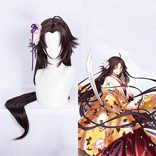 Anime der Garten der Sünder Kapitel Cosplay Perücken Ryougi Shiki Cosplay Perücke Synthetische Perücke Haare Halloween Party Kara no Kyoukai Perücke von EQWR