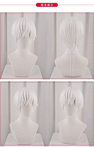 Anime neue Arbeitszelle Unisex weißes Blut Cellit weiße Blutkörperchen Cosplay Anime Kostüm Herren Uniform Perücke Halloween Kostüm XXL Perücke 1 von EQWR