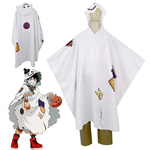 Boku Nein Mein Held Academia Midoriya Izuku Cosplay Perücken Kostüme Umhang Kap für Halloween Weihnachten S. von EQWR