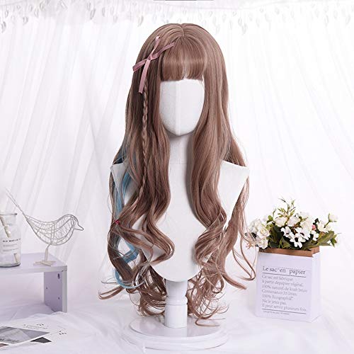 Cartoon Mode Perücken Frauen Haar Mädchen Kawaii Lolita Cosplay Perücke Hitzebeständige synthetische Perücke Halloween Karneval Party Perücke von EQWR