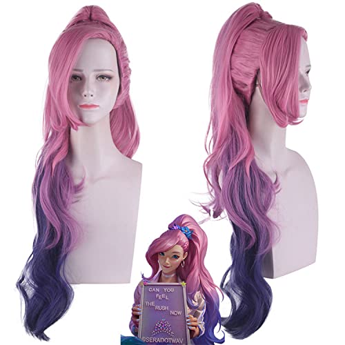 Cosplay Wig LOL KDA Seraphine pink gradient three-color ponytail Cosplay Wig LOL KDA Seraphine pink gradient three-color ponytail von EQWR