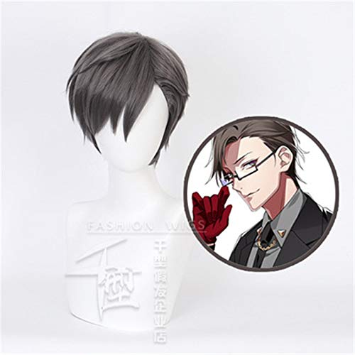DRB Division Rap Battle Hypnose MIC Kaninchen JYUTO IRUMA Kurze Perücke Cosplay Kostüm Männer Hitzebeständige synthetische Haarperücken KUQX6197 von EQWR