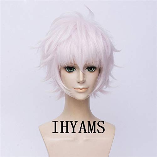 Die Arcana Asra Julian Devorak Anime Kostüm Cosplay Perücke Haar Synthetische kurze flauschige geschichtete Halloween-Party spielen Rolle + Perücke Cap CHINA als das Bild von EQWR