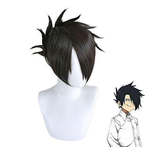 Die versprochene Neverland Ray Black kurze Perücke Cosplay Kostüm Yakusoku keine Neverland hitzebeständigen synthetischen Haar Männer Perücken von EQWR
