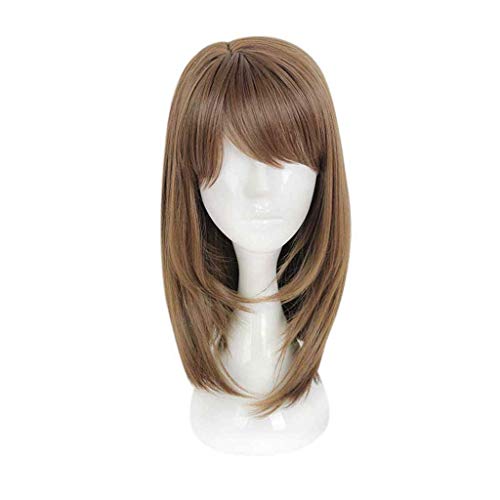 EQWR Fashion Performance Natürliche Perücken Kurze Gerade Flauschige Ombre Hitzebeständige Sythetic Fasern Haar für Anime Cosplay Party Täglich von EQWR