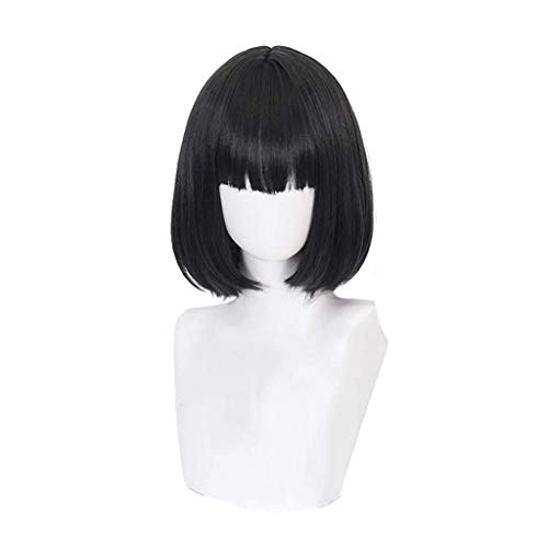 EQWR Haarteile Anime Cosplay Perücke, kurze glatte Haare, High Temperature Silk Teenage Girl Perücke Anime Fans Geschenk EQWR Haarteile Anime Cosplay Perücke, kurze glatte Haare, High Temperature Silk Teenage Girl Perücke Anime Fans Geschenk von EQWR